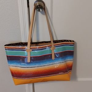COUNSELA DEANNA SERAPE PRINT BREEZY TOTE BAG